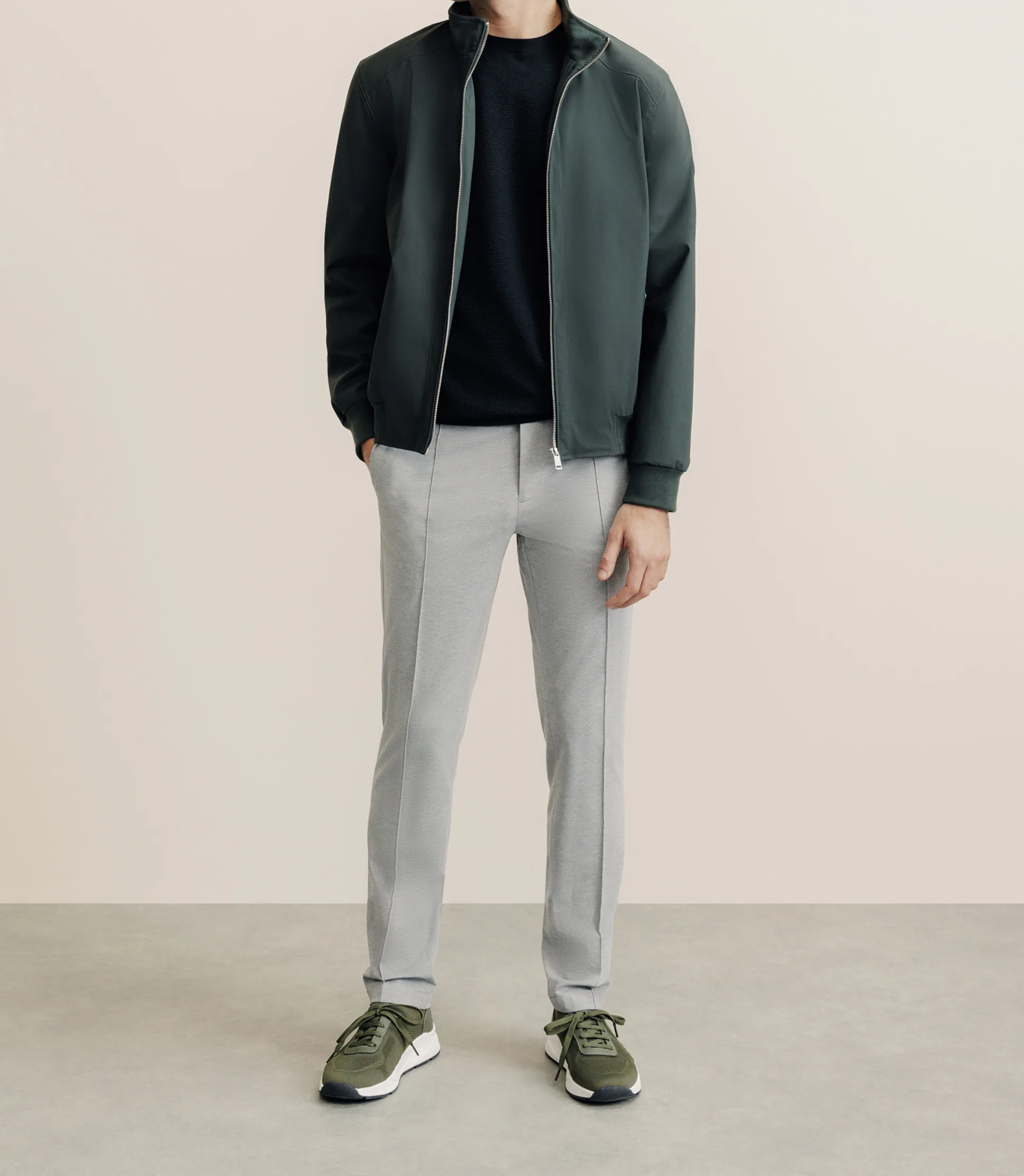 Blouson col montant kaki - Image 4