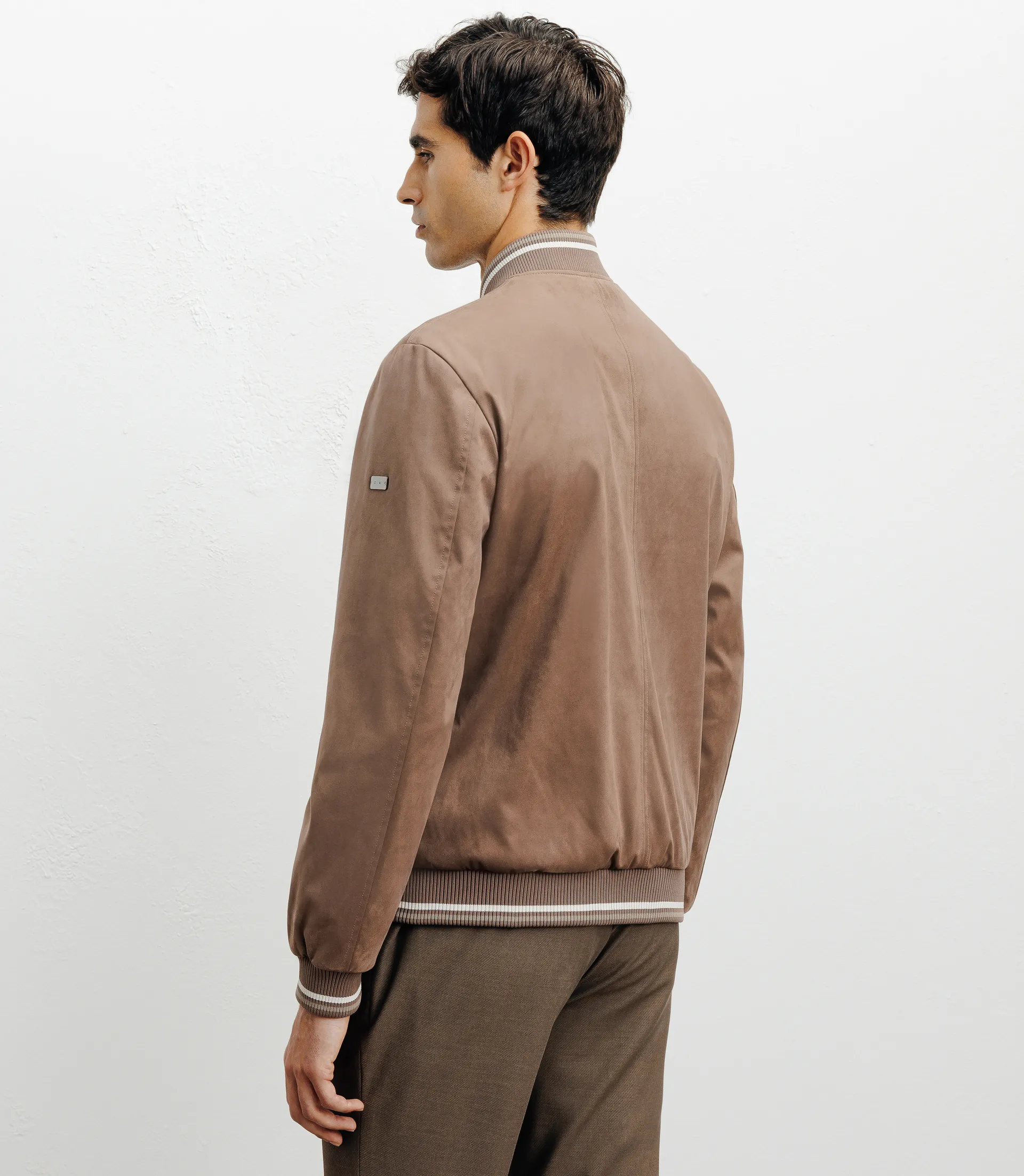 Blouson col teddy taupe - Image 5