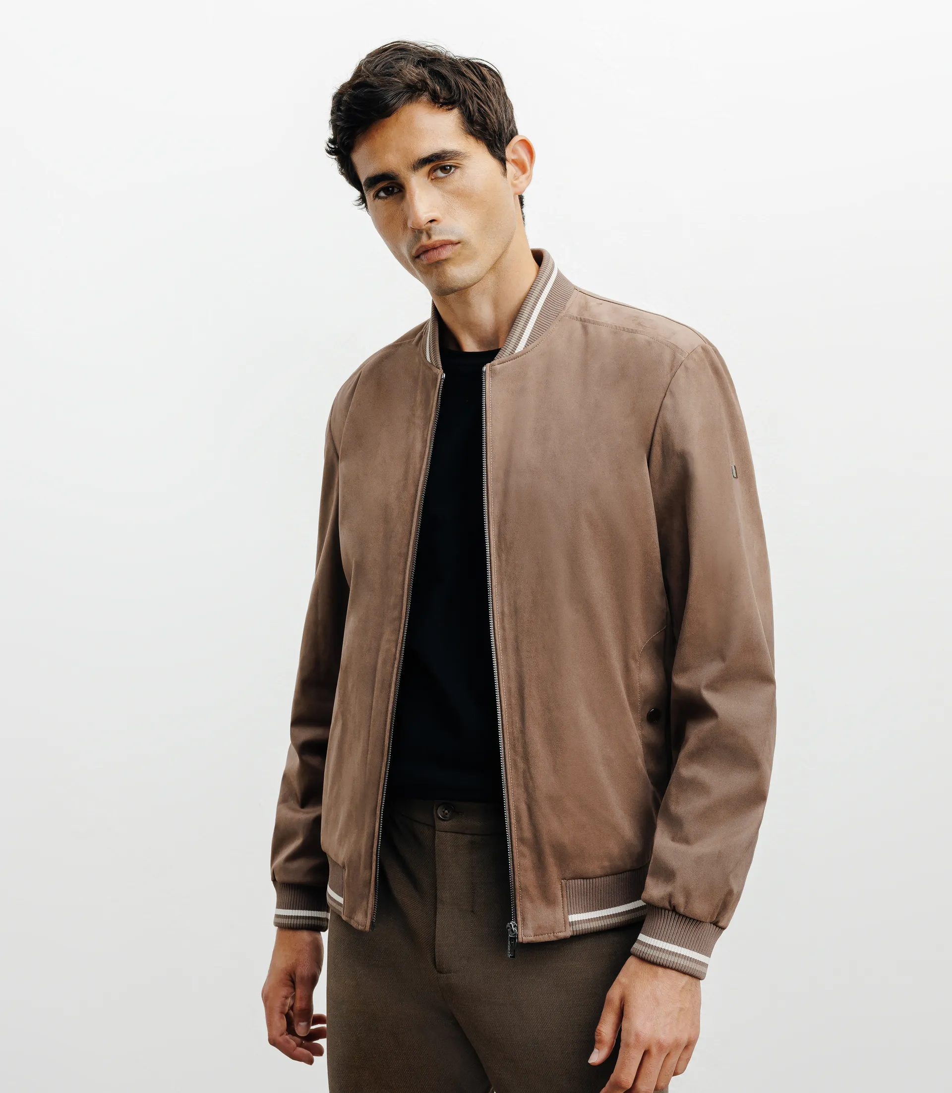 Blouson col teddy taupe - Image 6