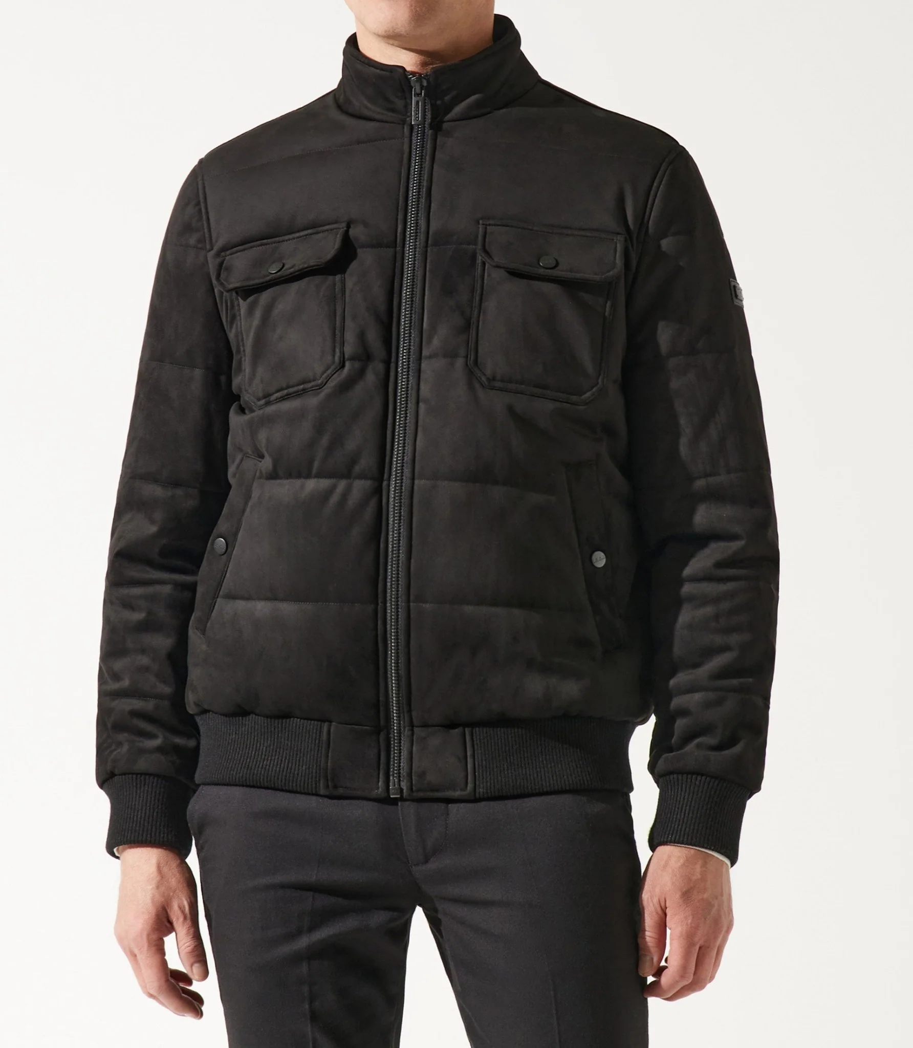 Blouson teddy matelassé noir MEMPHIS - Image 3