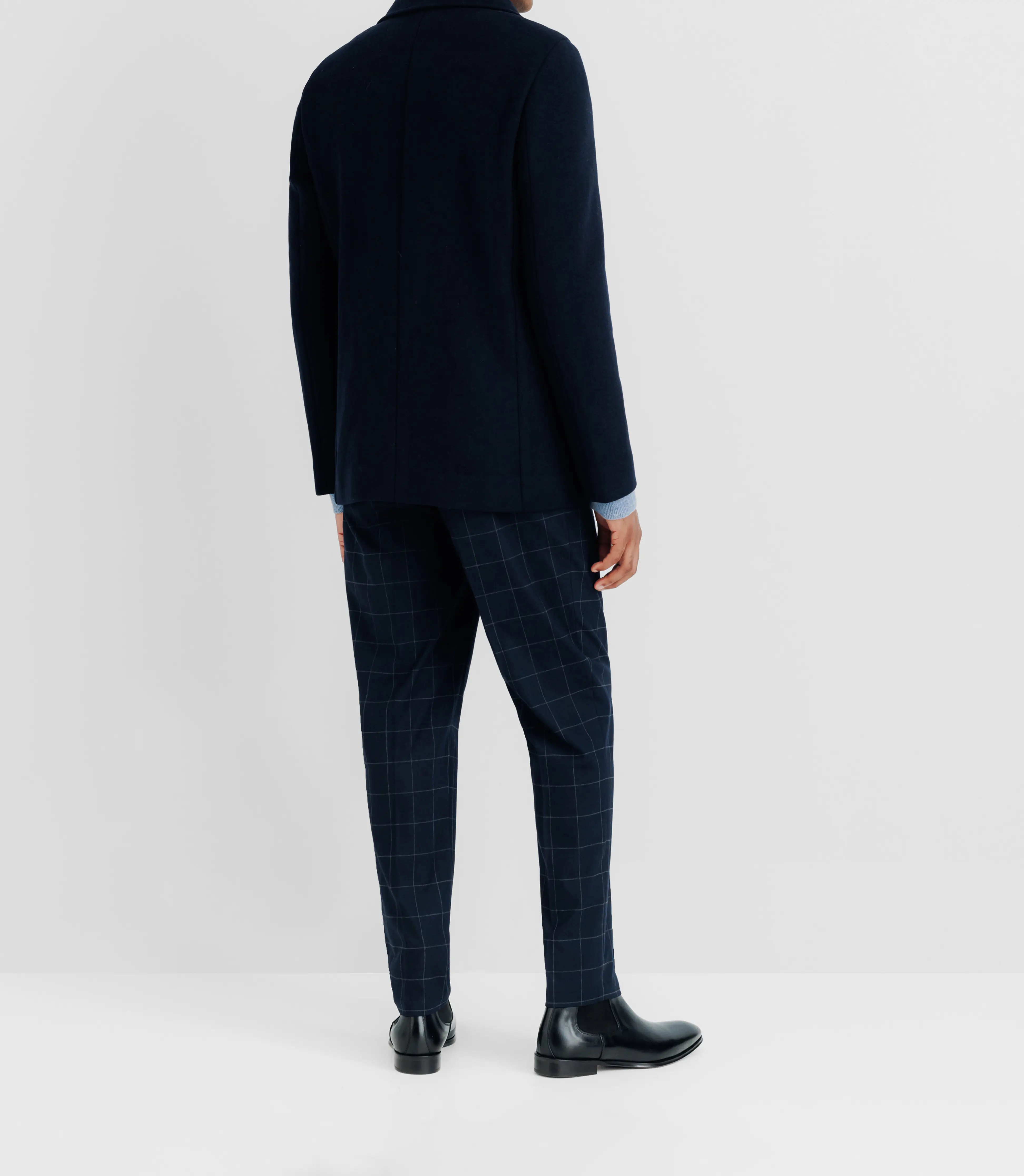 Manteau caban 6 boutons marine - Image 4