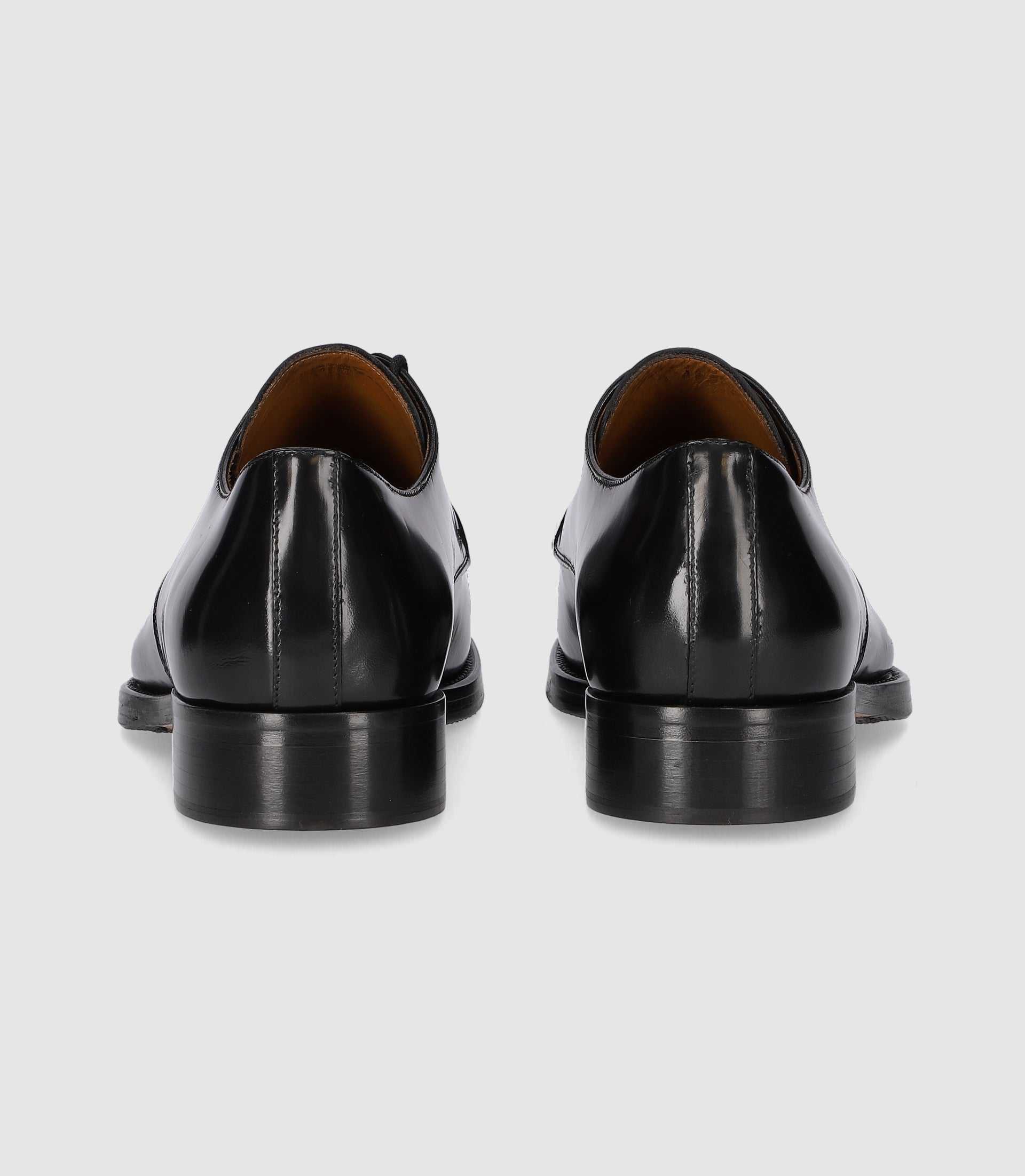 Derby couture en cuir noir ODILLE - Image 3