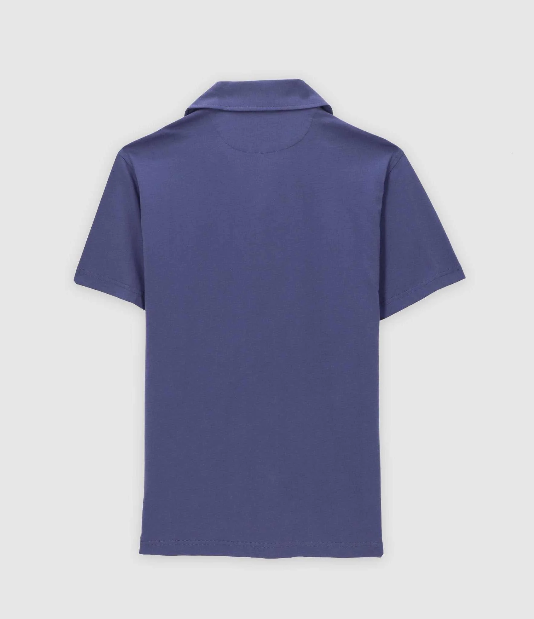 Chemise manches courtes en jersey bleu KAMI2 - Image 3