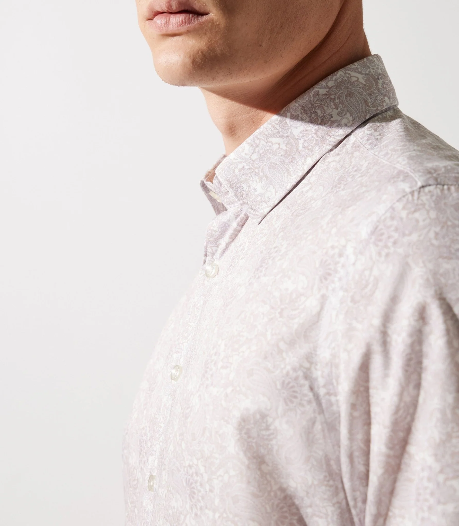 Chemise à imprimé floral rose JACINTHE - Image 3