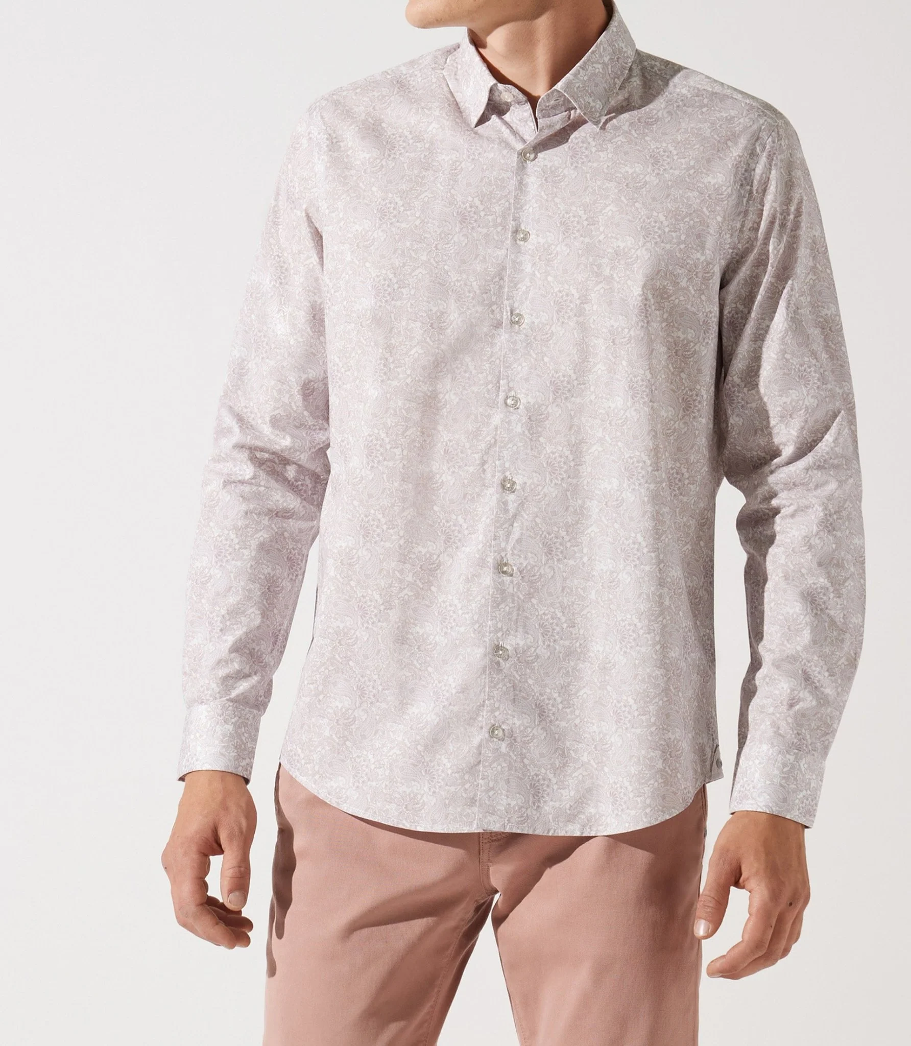 Chemise à imprimé floral rose JACINTHE - Image 4