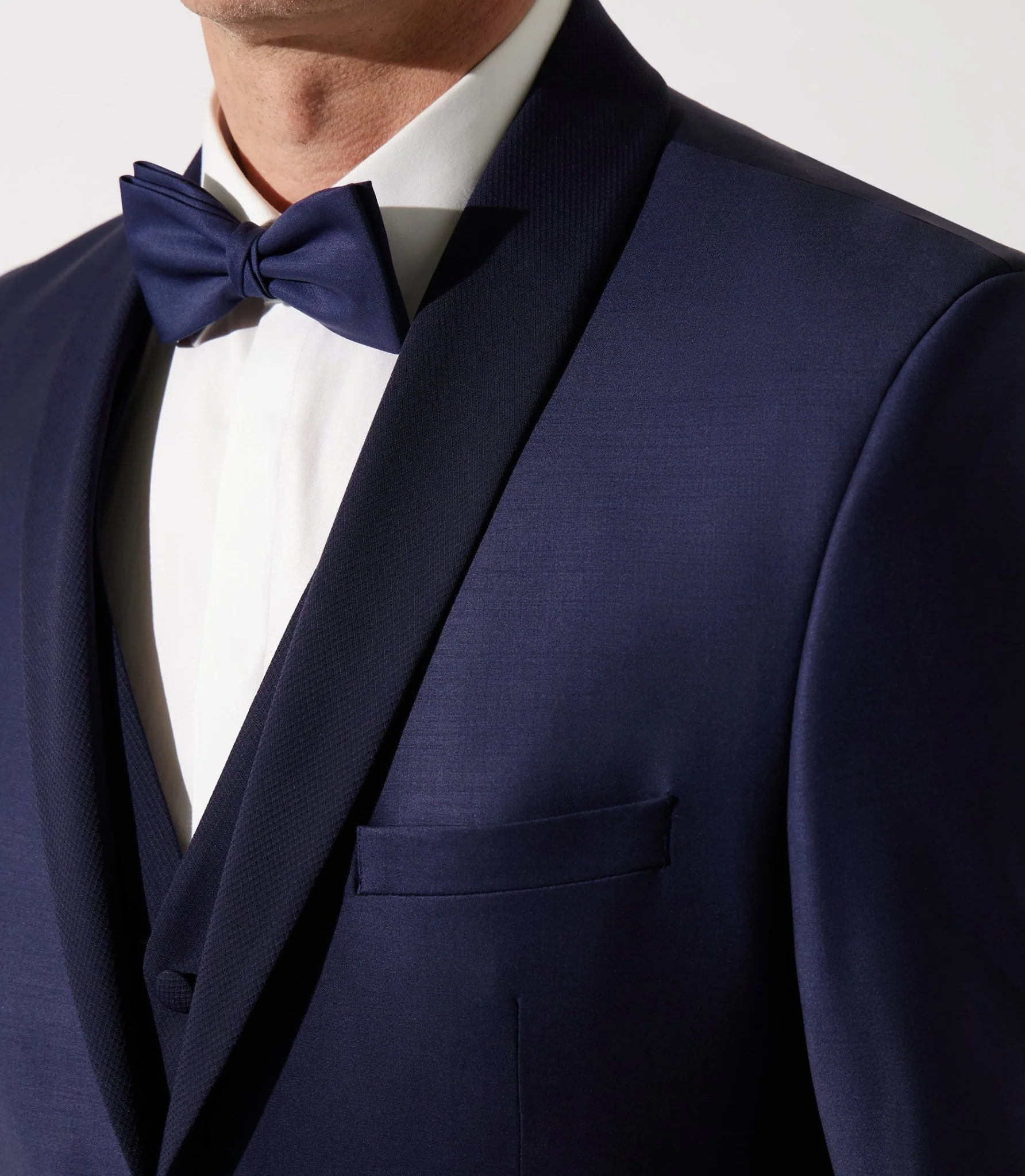 Costume de cérémonie à col châle marine - Image 3