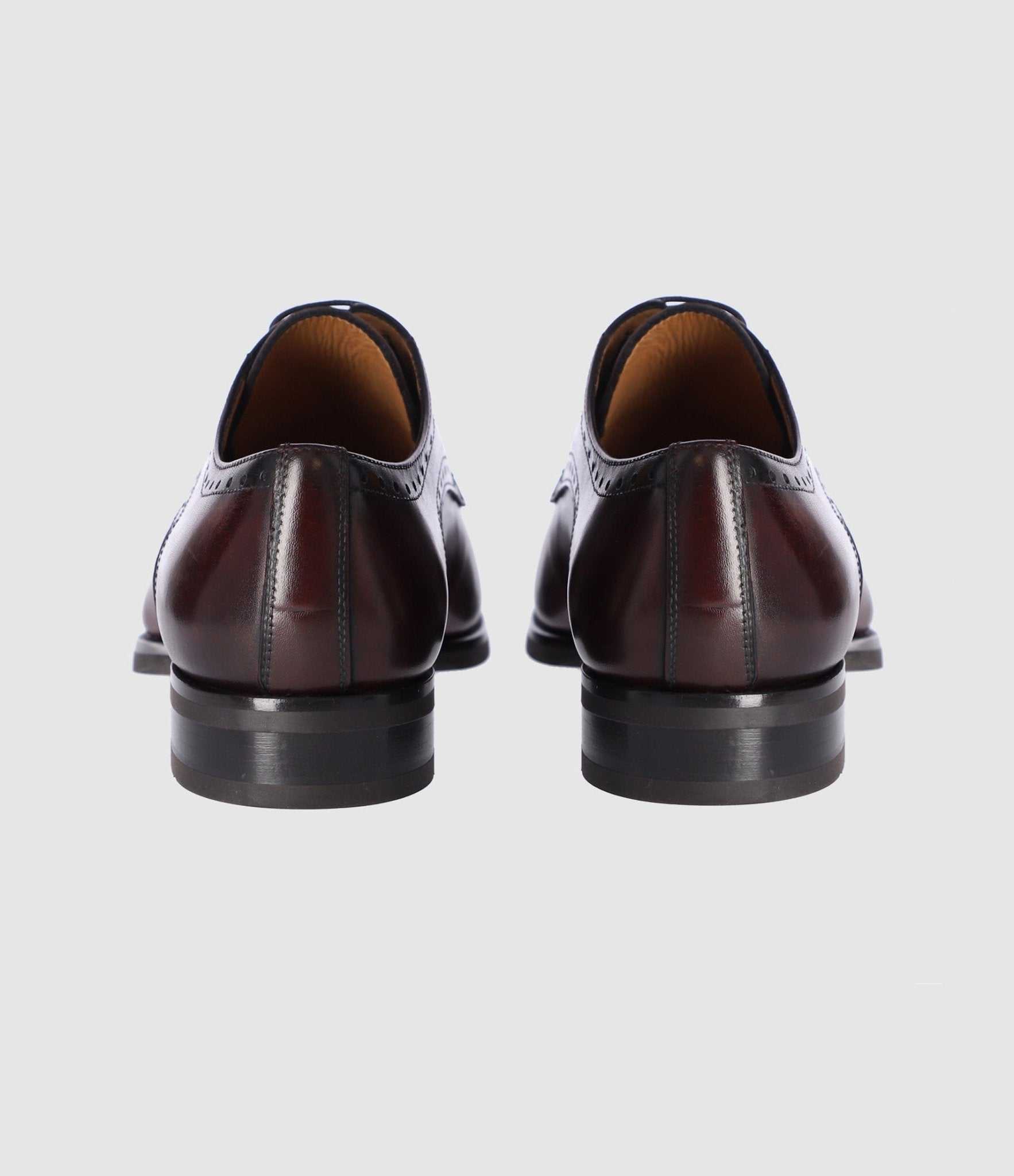 Derby couture en cuir bordeaux OCTAVE - Image 4