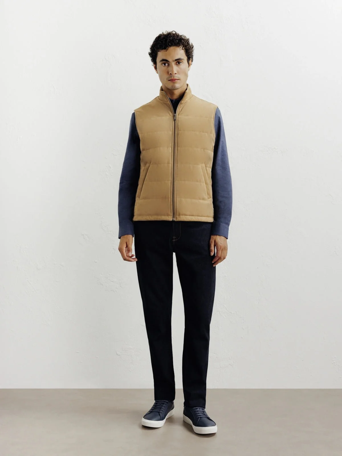 Doudoune sans manche camel - Image 3