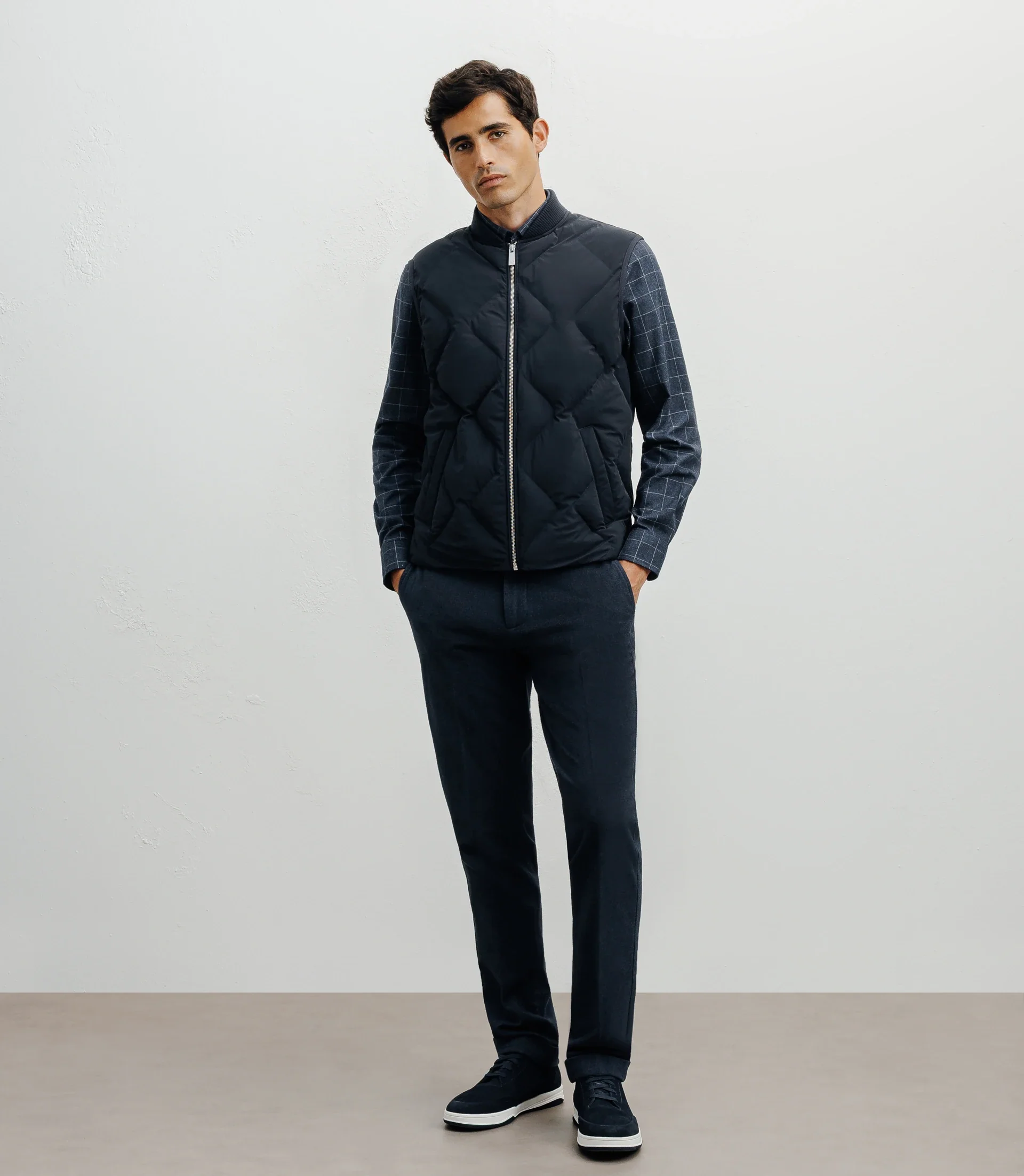 Doudoune sans manches marine - Image 3