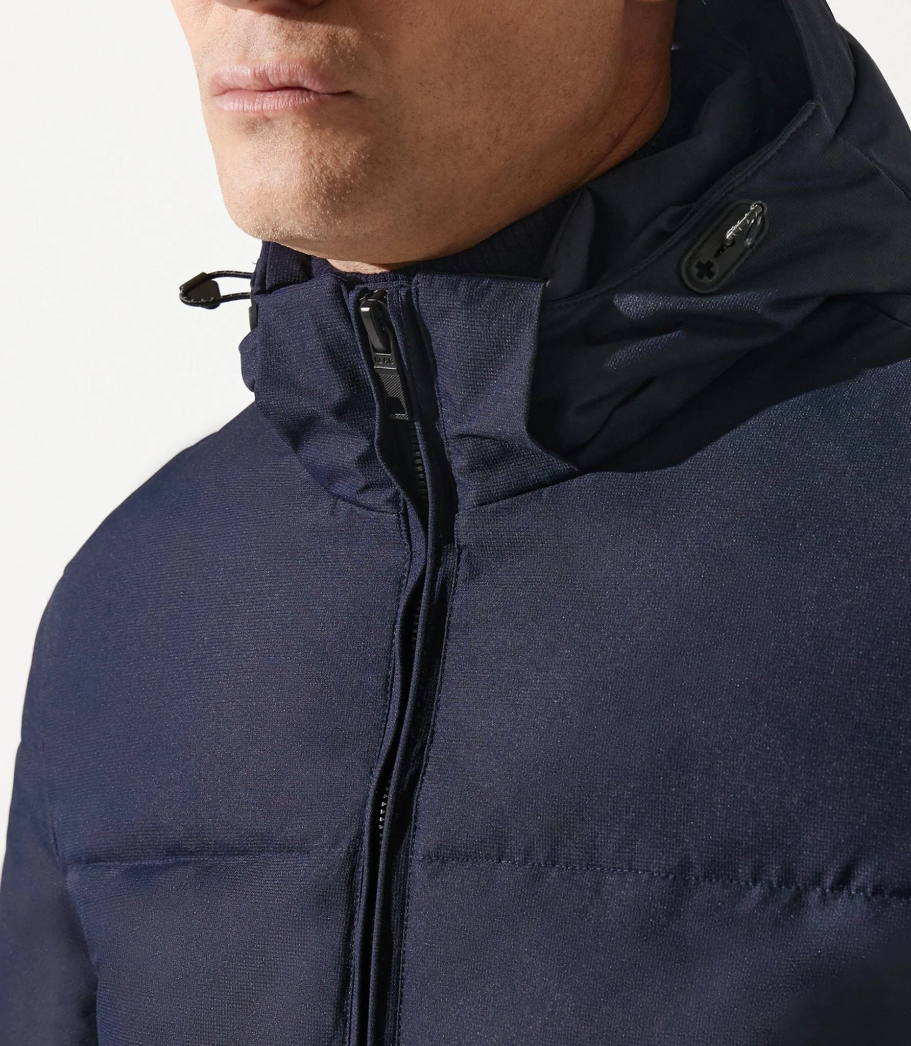 Doudoune matelassée avec capuche marine MEXICO - Image 3