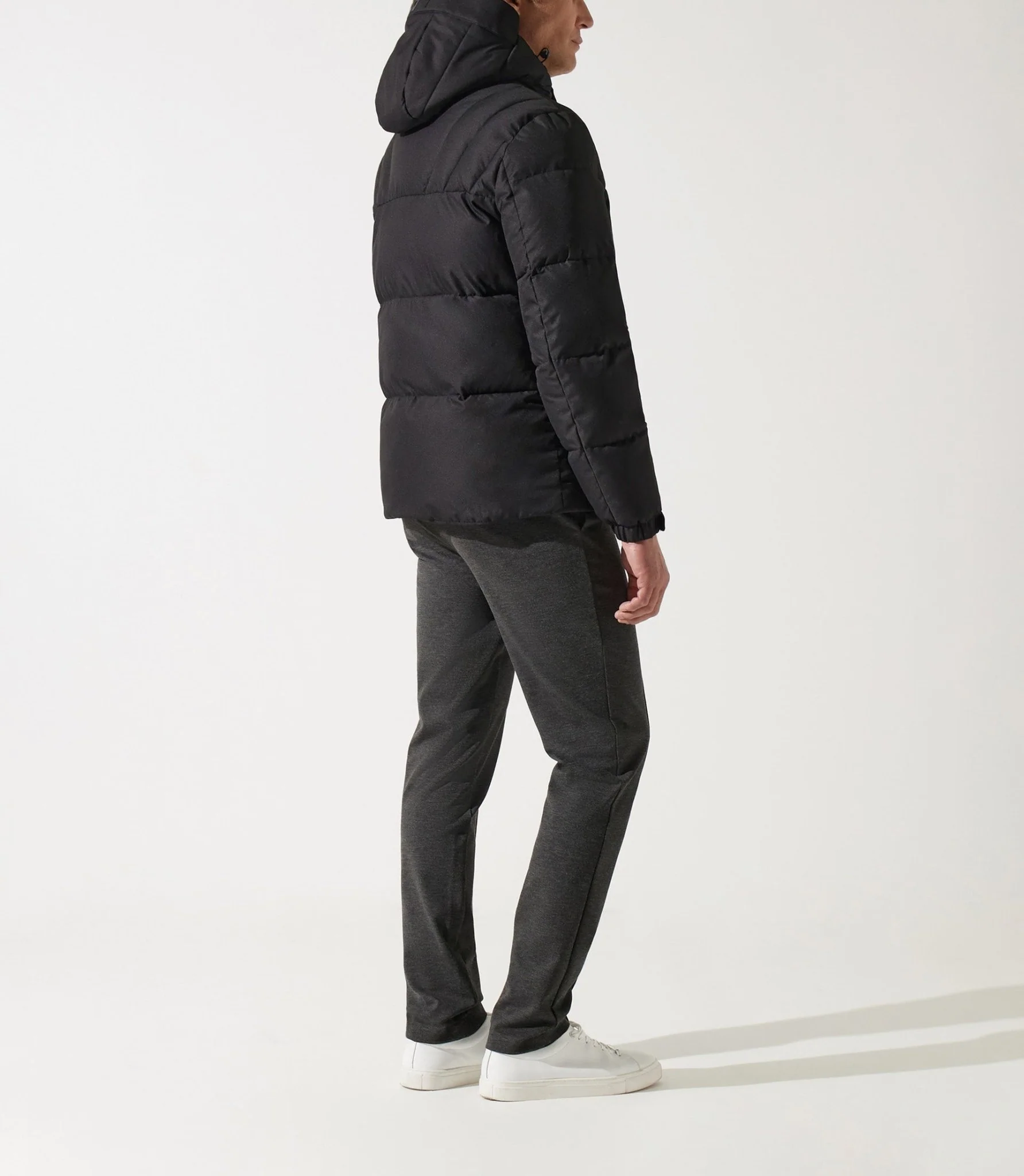 Doudoune matelassée avec capuche noir MEXICO - Image 6