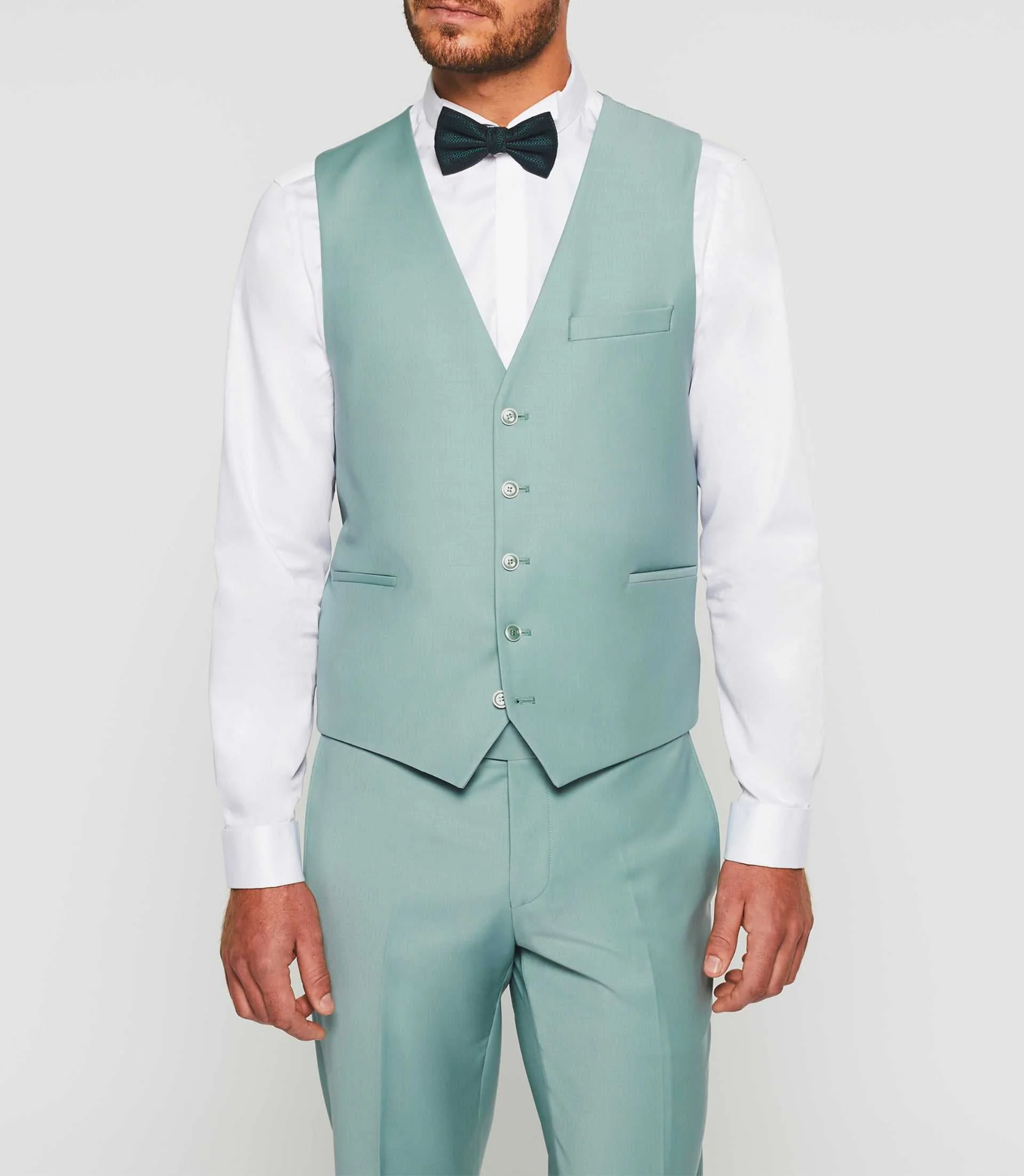 Gilet de costume vert nil "Jfavori" - Image 4