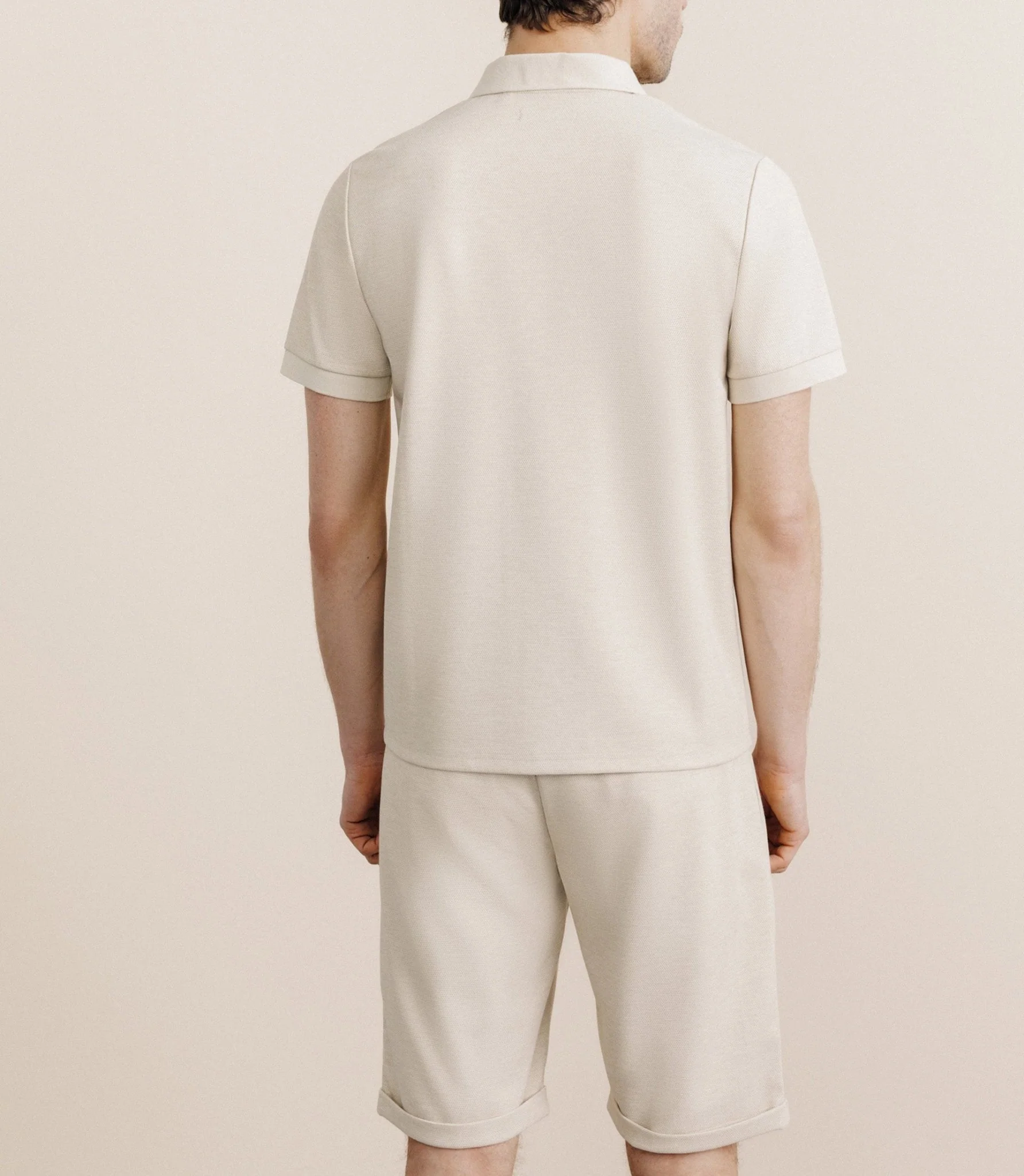 Polo col ouvert beige - Image 4