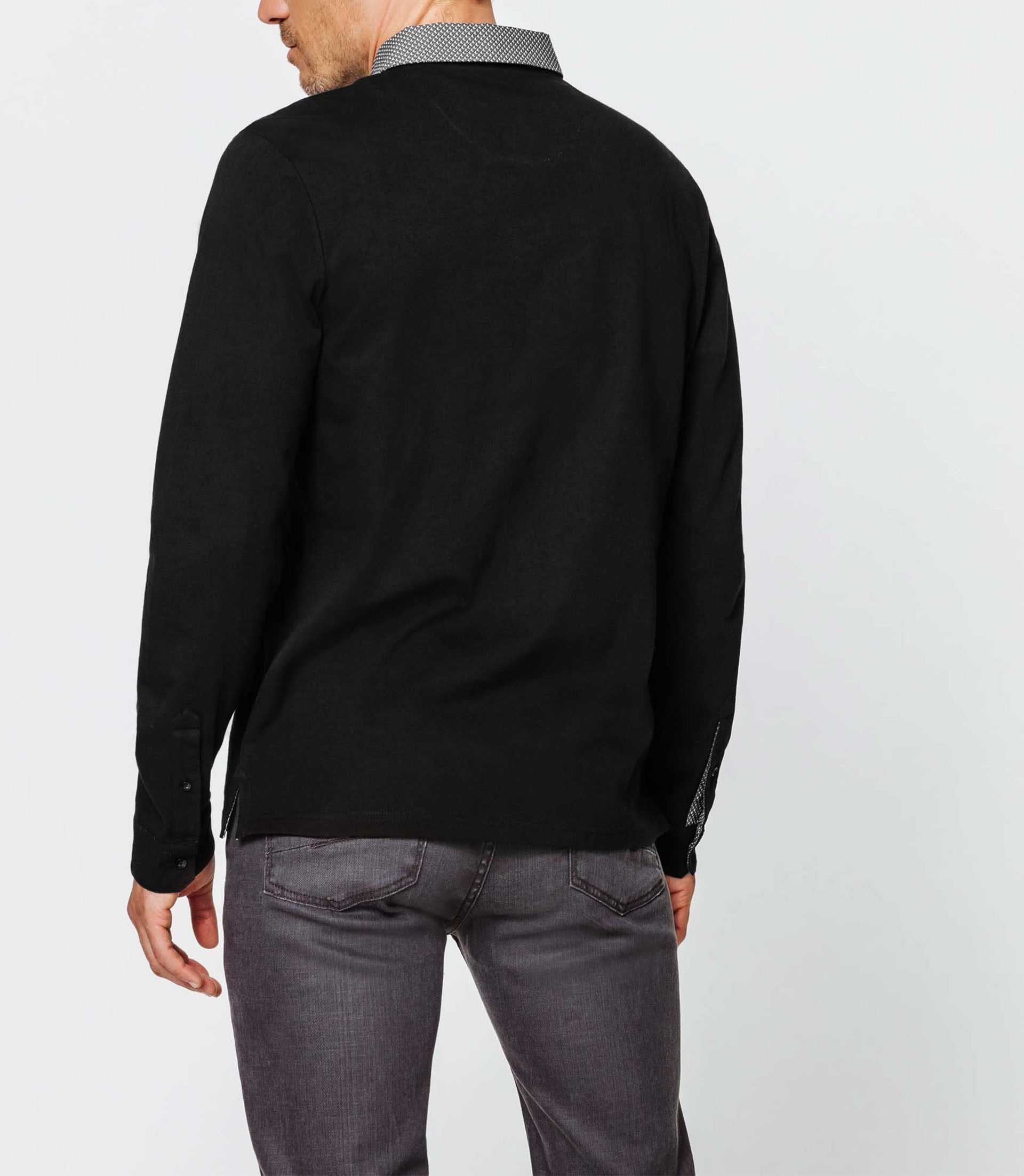 Polo coton noir - Image 3