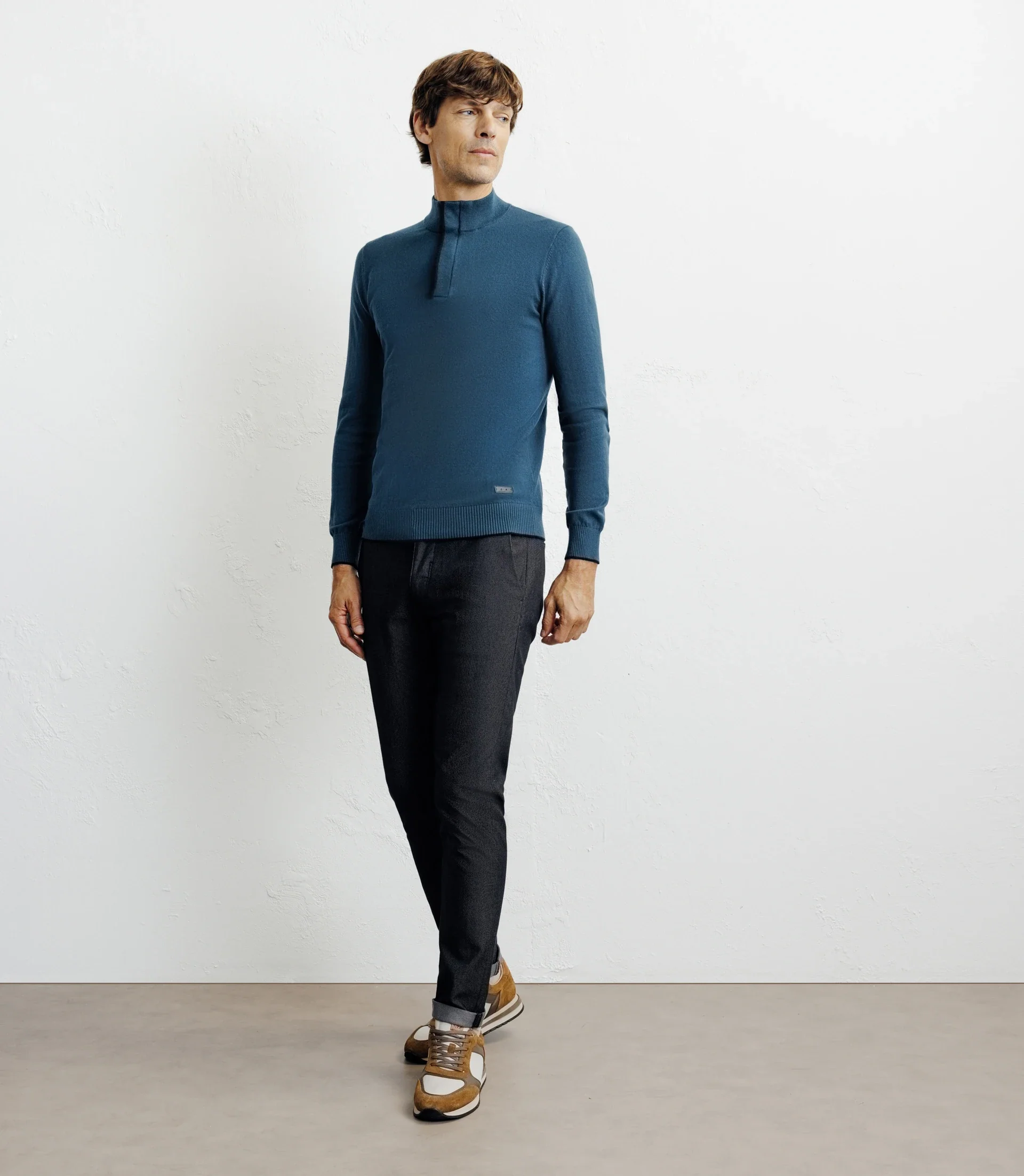 Pull col montant demi zippé canard - Image 5