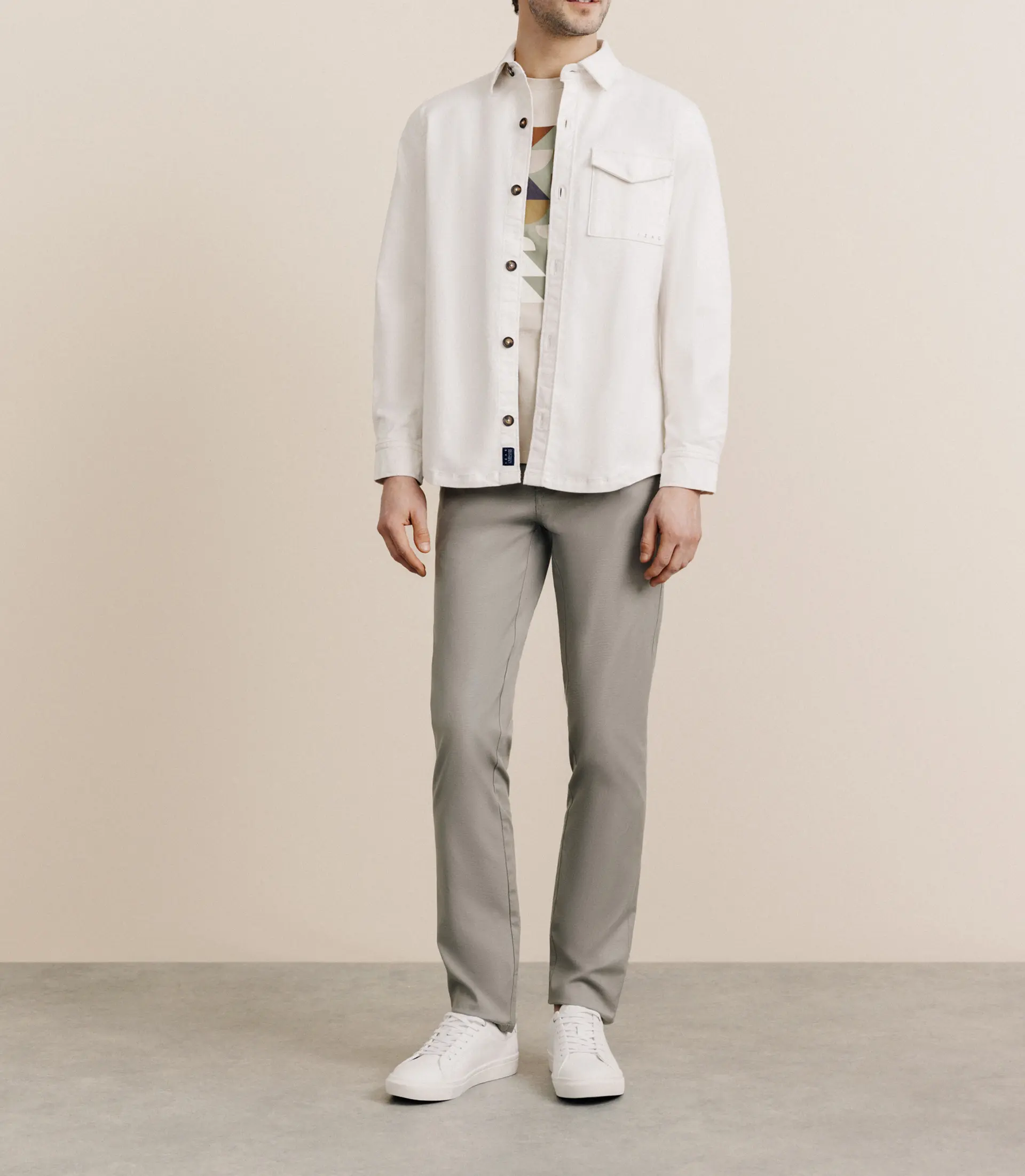 Surchemise manches longues écrue - Image 3