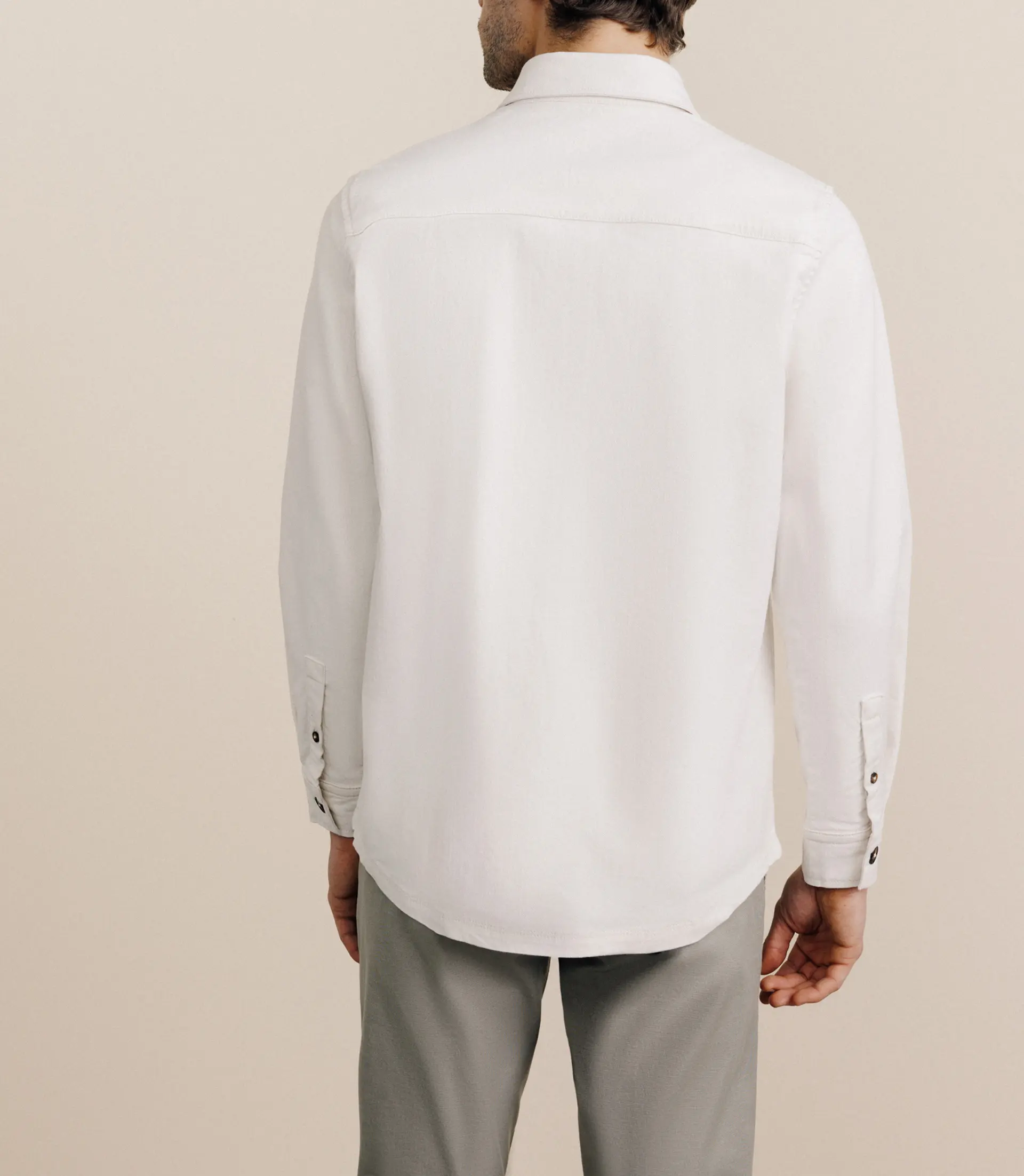 Surchemise manches longues écrue - Image 4