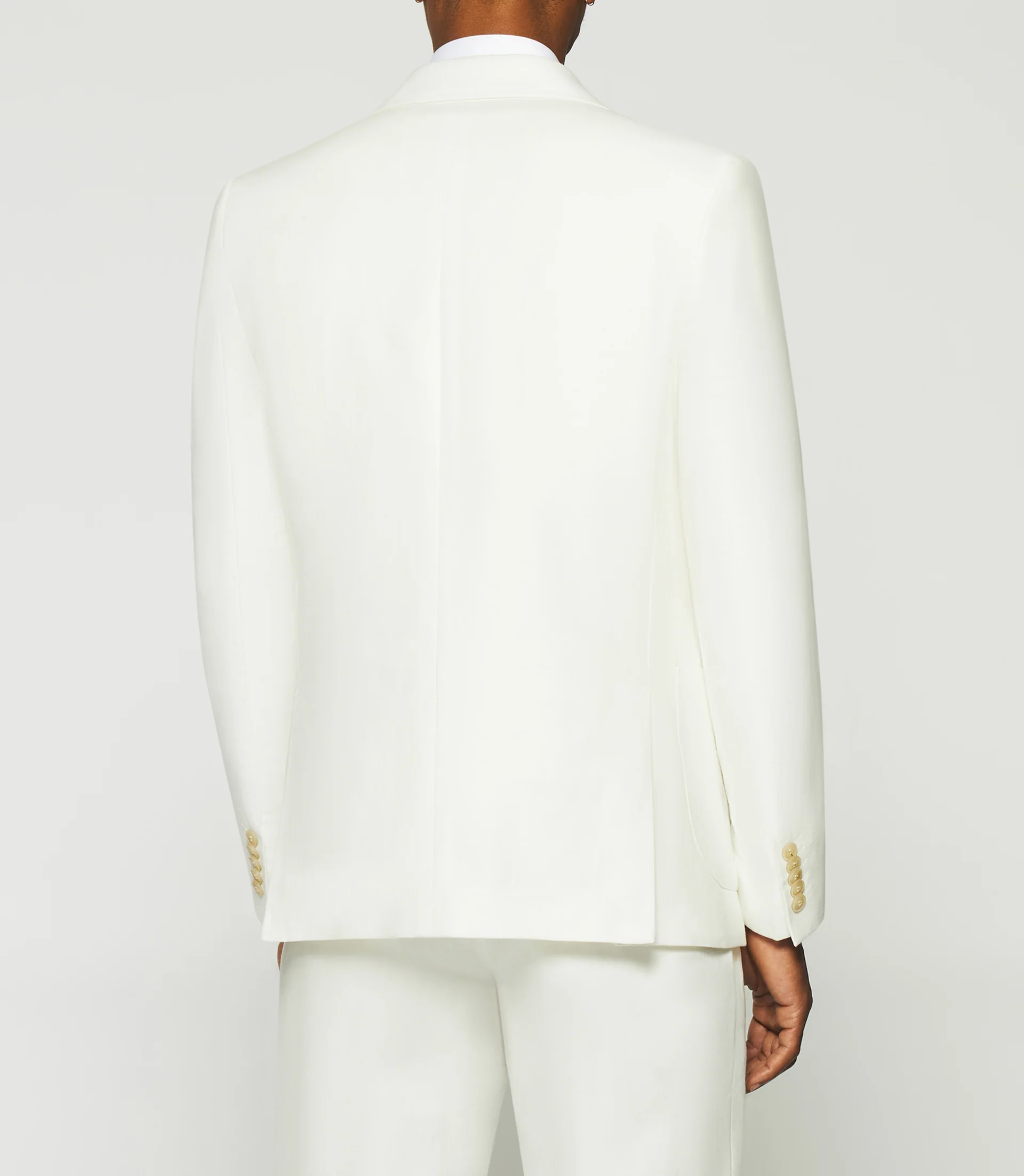 Veste séparable en coton lin blanche CACTUS - Image 3